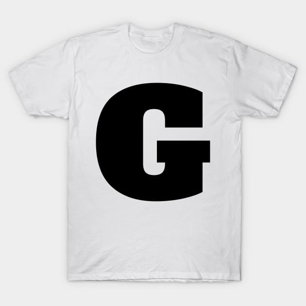 Alphabet G (Uppercase letter g), Letter G T-Shirt by maro_00